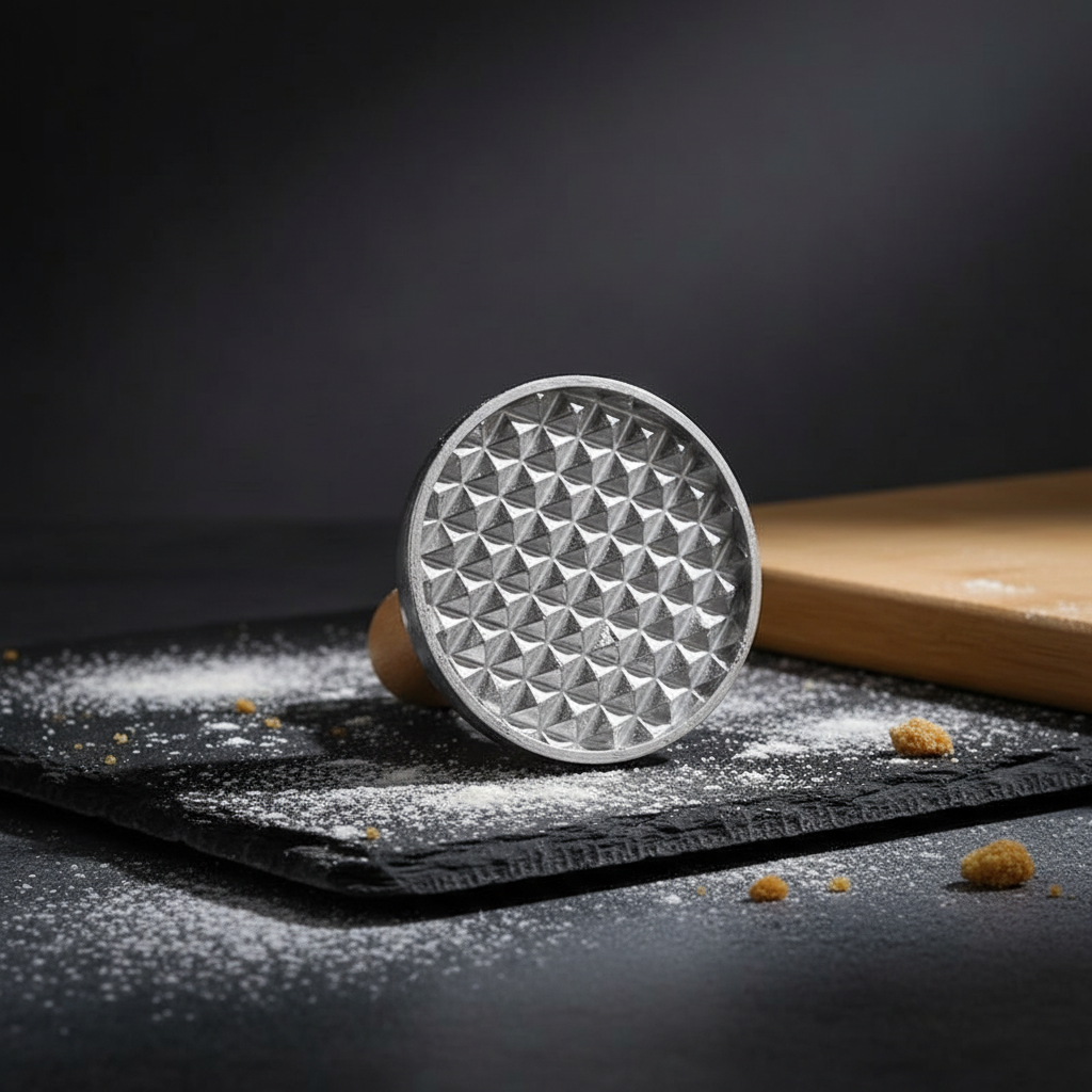 Emporte-pièce professionnel géométrique sur table noir