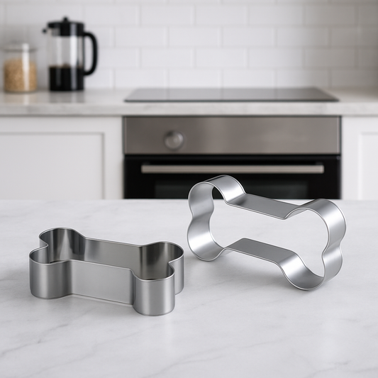 emporte piece forme chien sur plan table cuisine