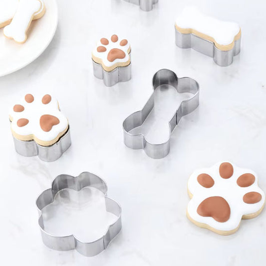 emporte piece forme os et patte chien
