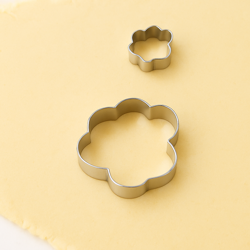 emporte piece forme patte chien sur pate buiscuit