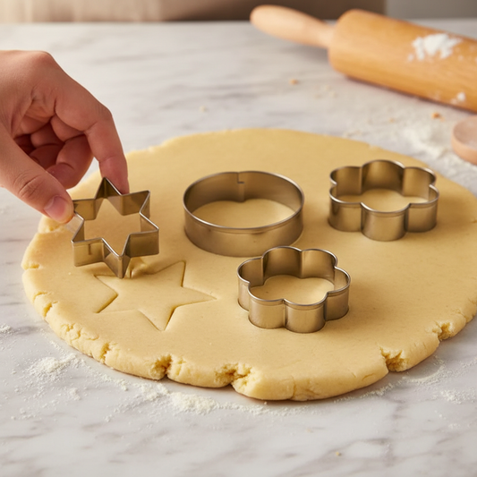 emporte-pièce professionnel étoile cœur fleur avec pâte biscuit
