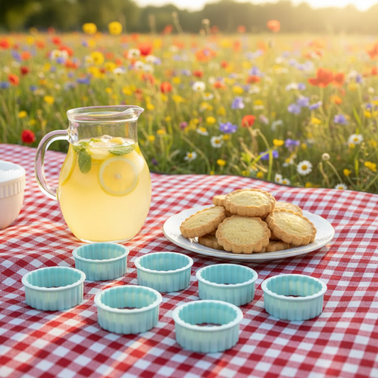 Emporte pieces ronds plastique pique-nique été jardin