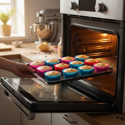 Enfournement Moule cupcake silicone