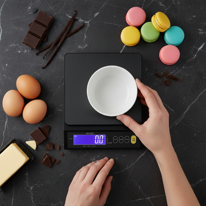 Utilisation Balance de precision patisserie couleur noir