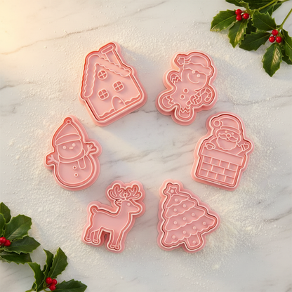 emporte pièce noel FETECREA™ sur table marbre décoré noël 
