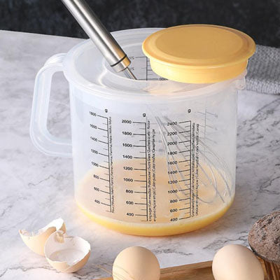 verre doseur transparent 2500ml graduations précises fouet mélange pâtisserie