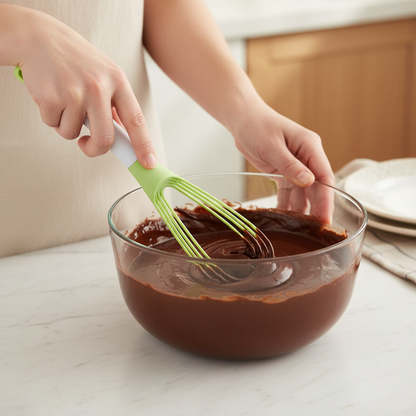 Préparation pâte gâteau chocolat avec Fouet plat