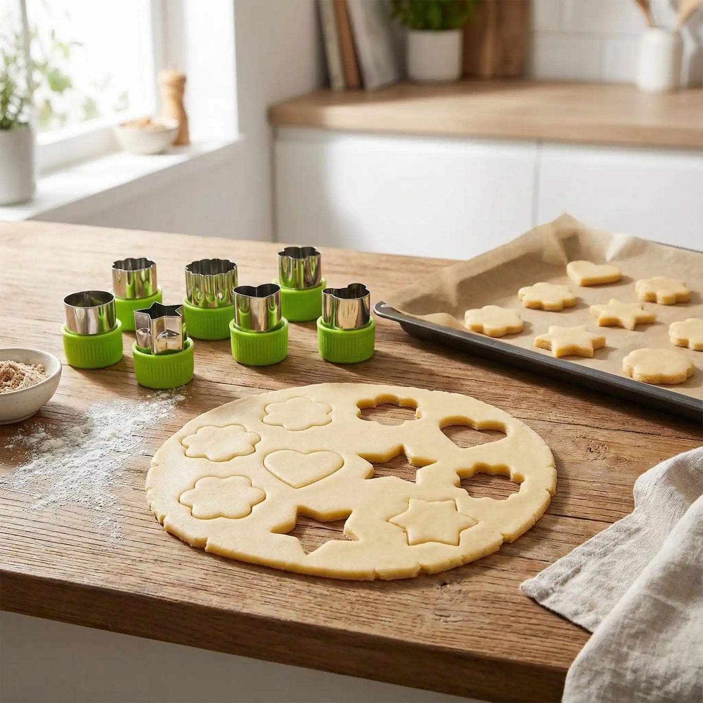 Emporte-pièce professionnel pour biscuits et biscuits crus 