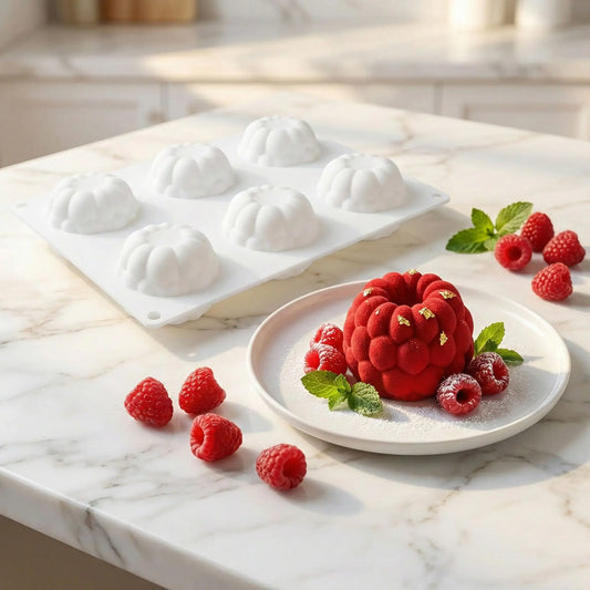 Moule Trompe l'Œil - 6 Framboises 3D | IllusionMold™