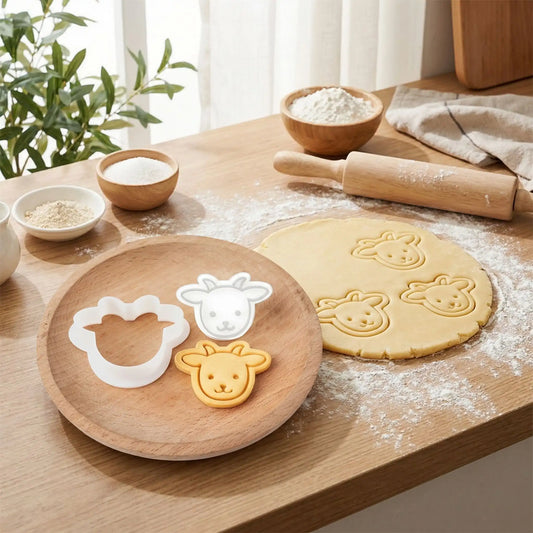 Emporte piece pour patisserie avec pate à biscuit