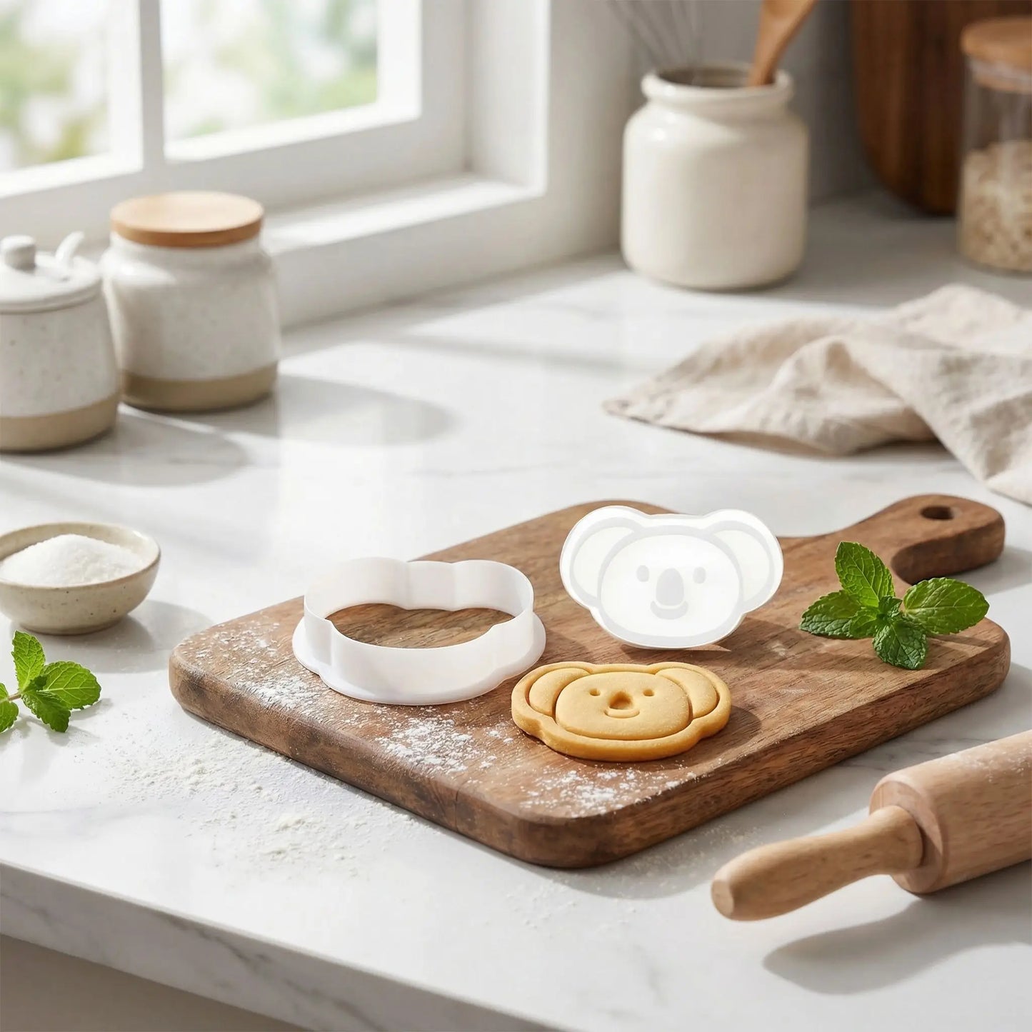 Emporte piece patisserie panda avec biscuit