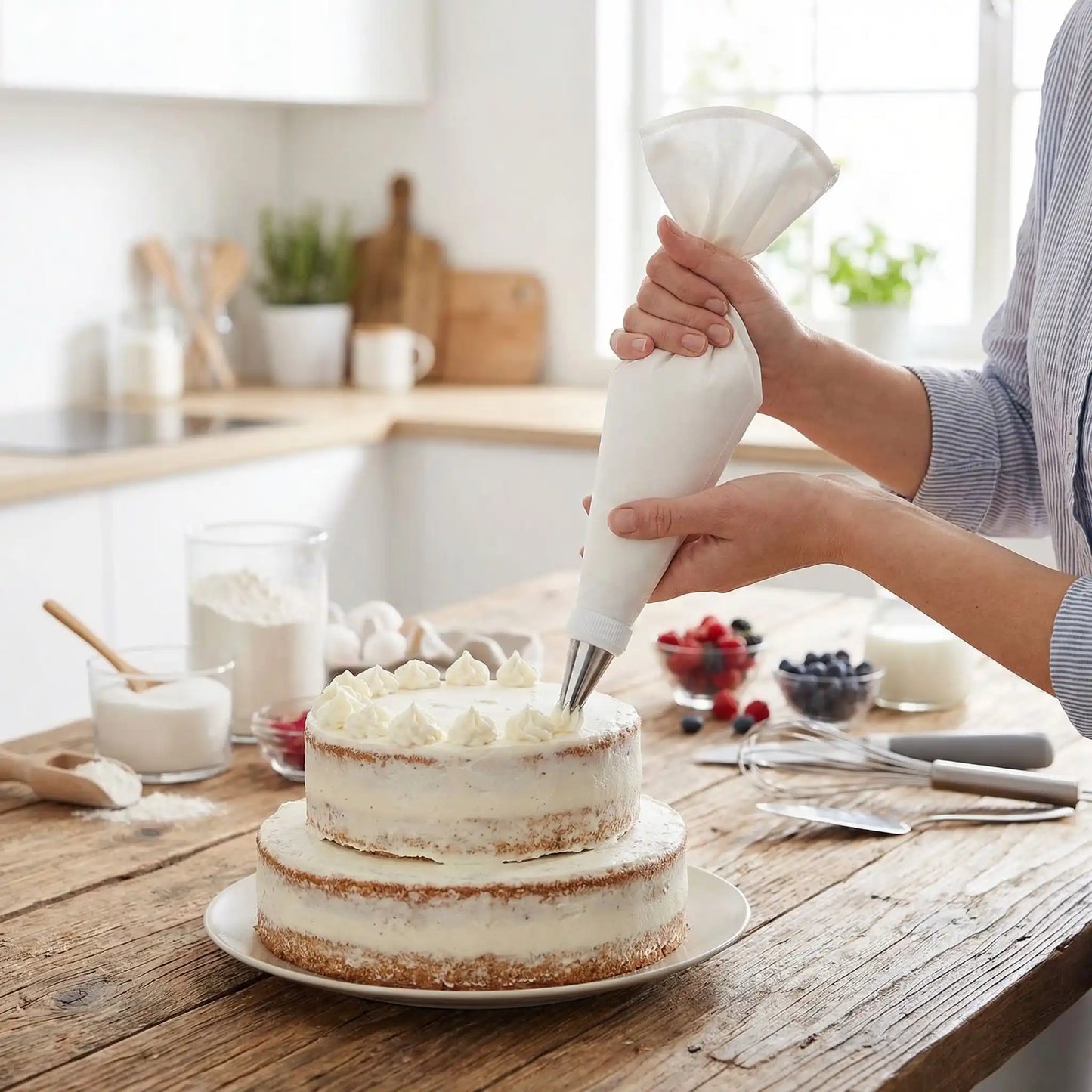 Décoration cake avec Poche à douille professionnelle
