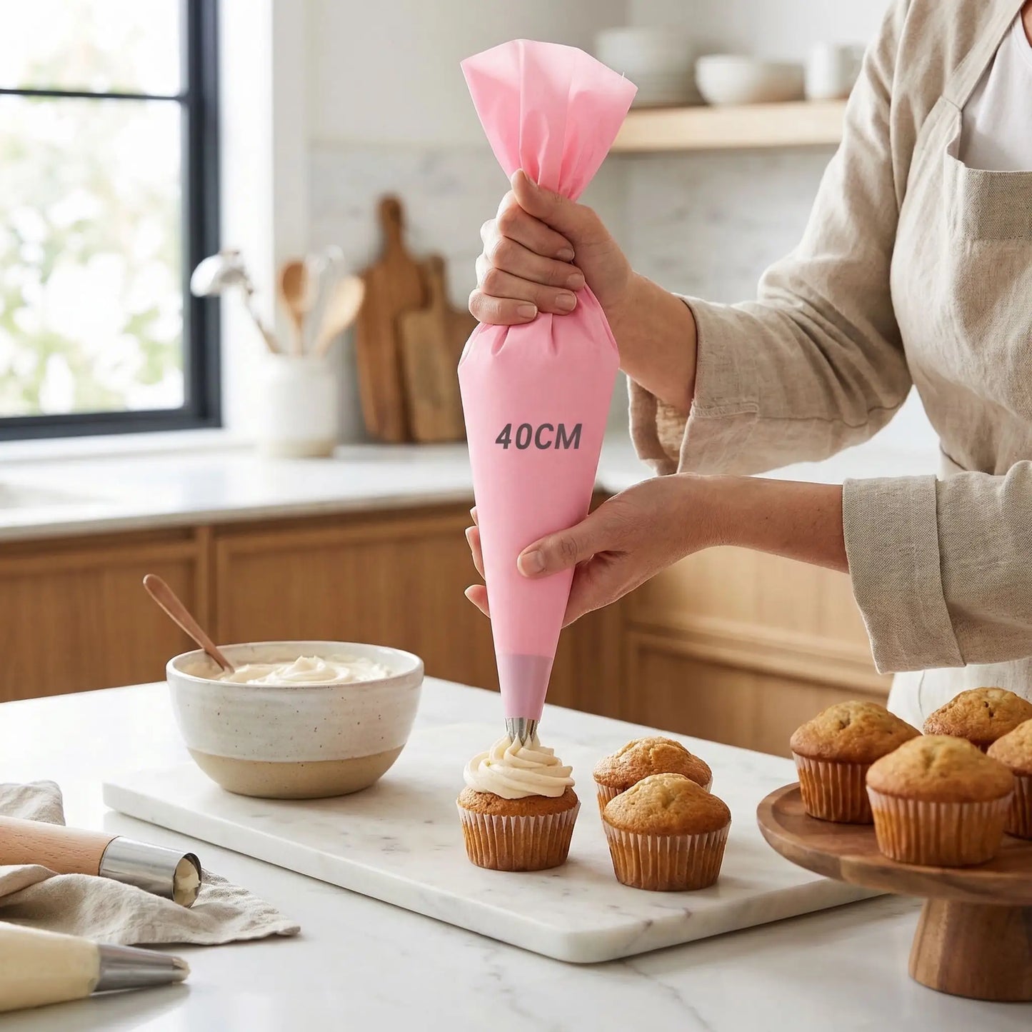 Décoration muffin avec Poche à douille professionnelle
