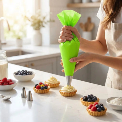 Décoration tartelette avec Poche à douille professionnelle