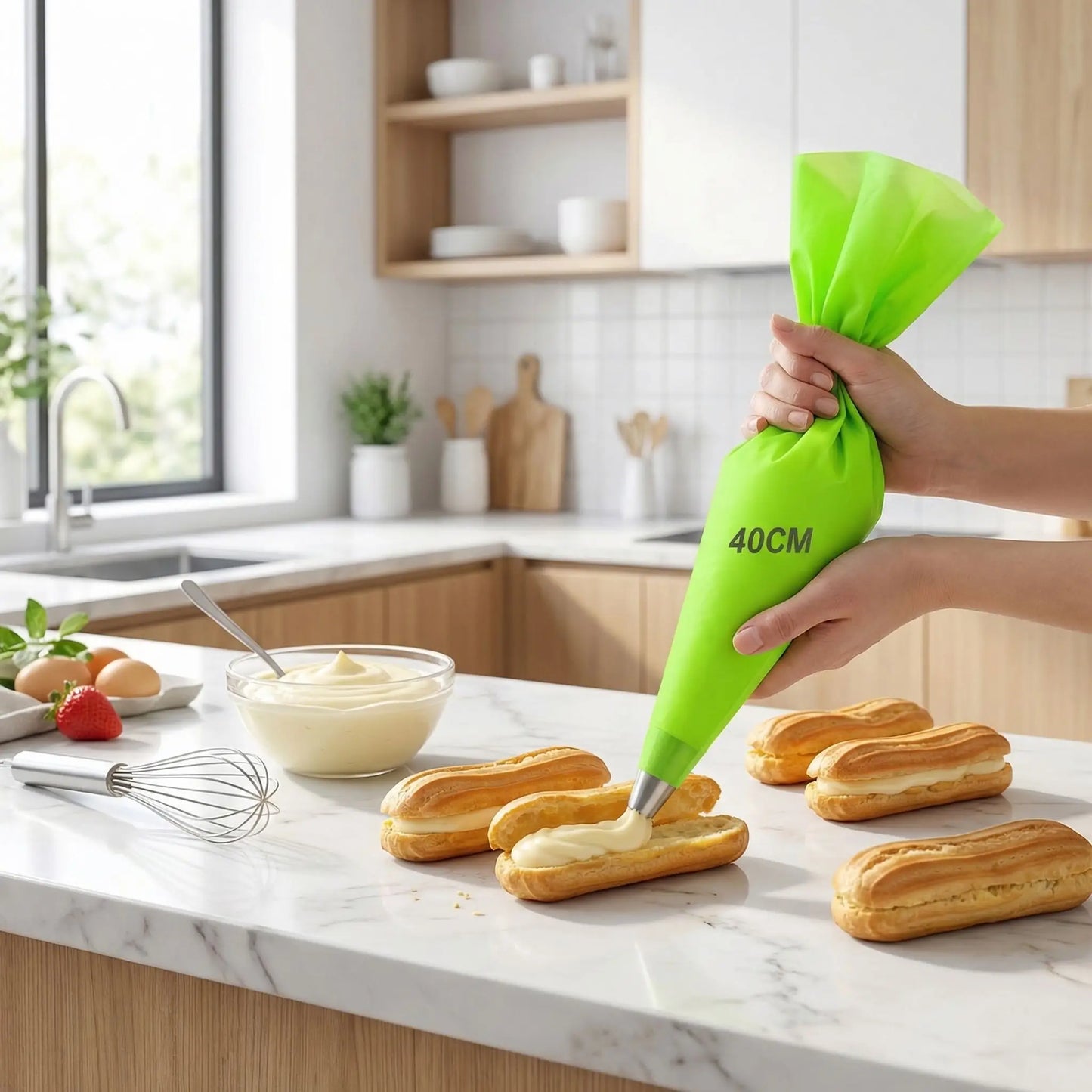 Poche à douille professionnelle avec éclairs 