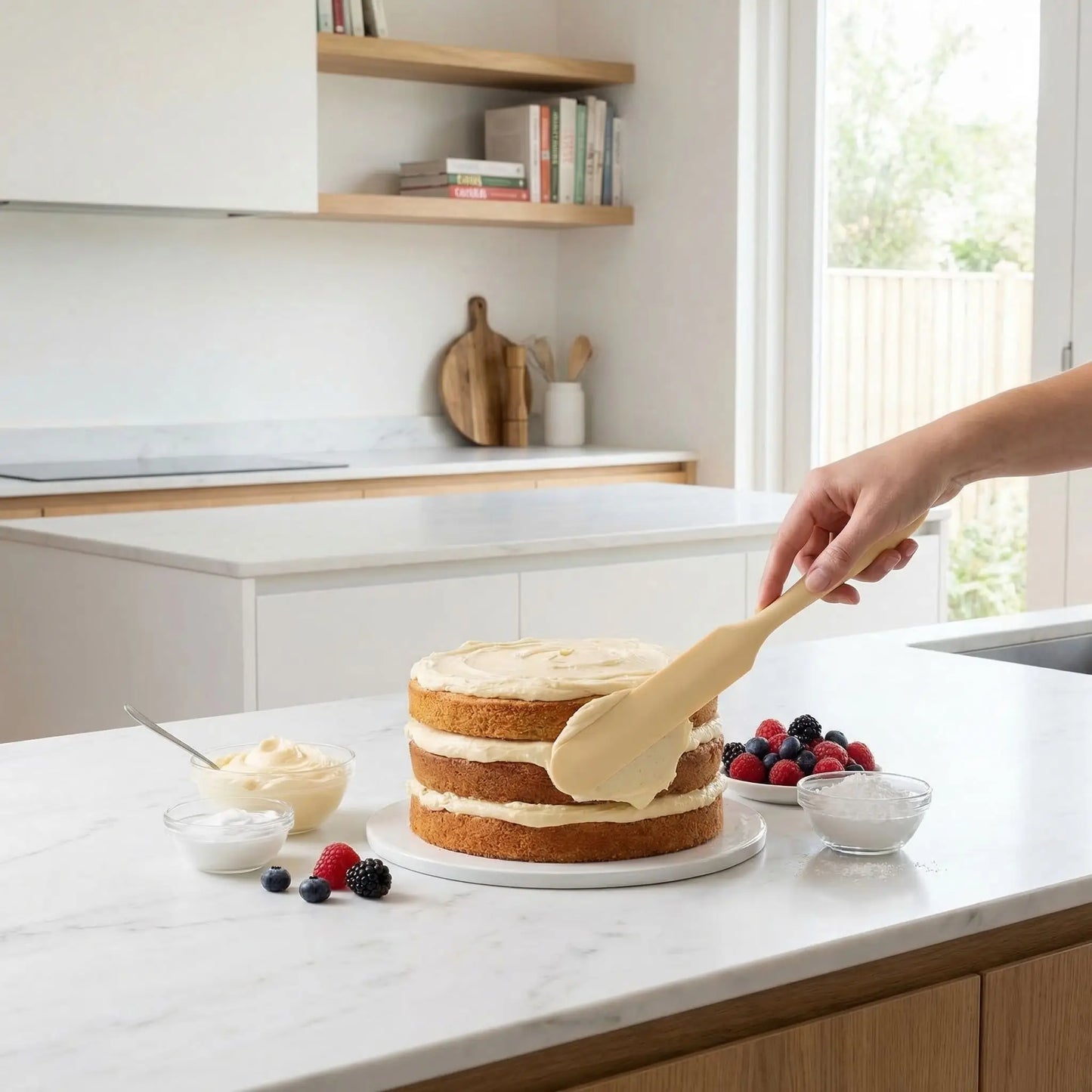 Spatule en Silicone - Résistant à la chaleur | SilkyScraper™