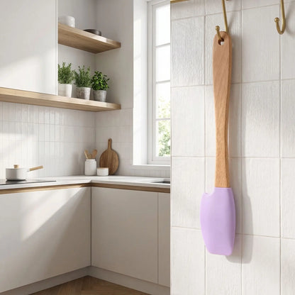 Spatule Silicone - Ustensile Pâtisserie Lavande | PâtisséLux™