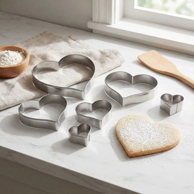 Biscuit forme cœur avec Emporte pièces cœur