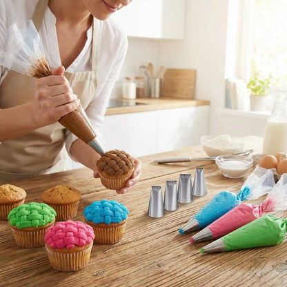 Décoration muffin avec Douille en patisserie dans cuisine