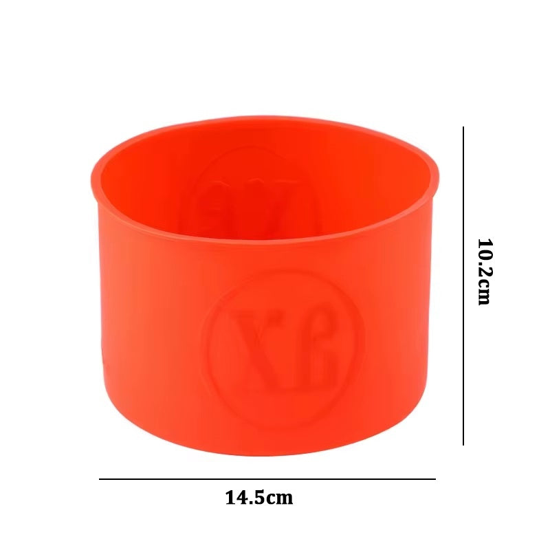 Grand moule en silicone rond rouge