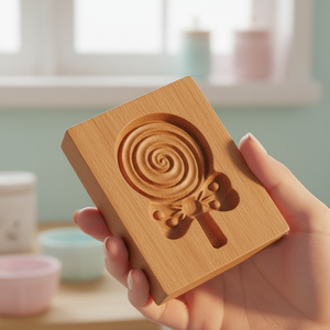 Main tenant Emporte piece patisserie originaux sucette 