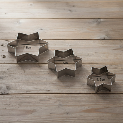 Emporte Pièce Étoile - Set de 3 Tailles en Acier Inoxydable | StellaForma™