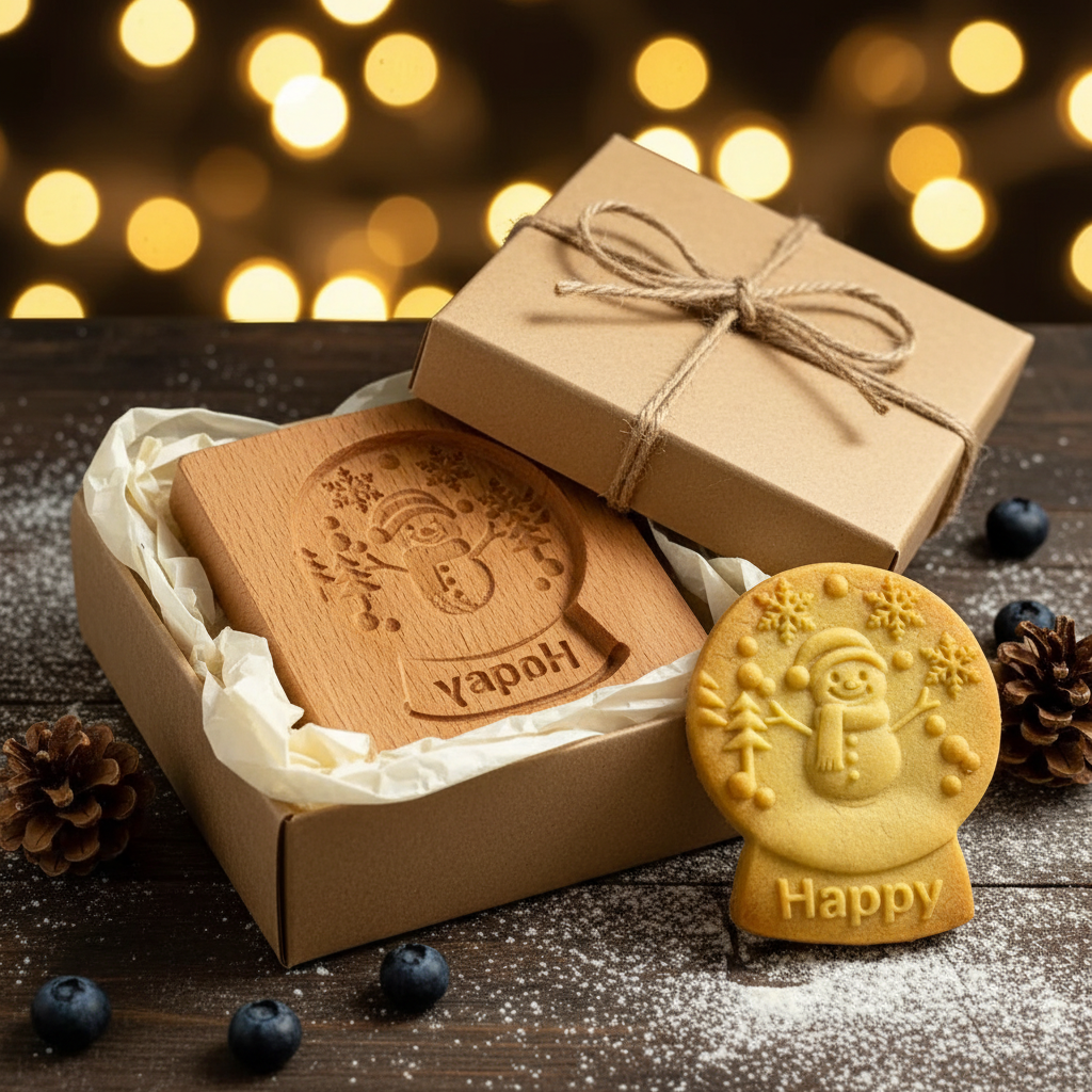 Emporte piece biscuit noel dans boite cadeau