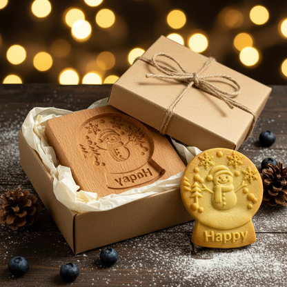 Emporte piece biscuit noel dans boite cadeau