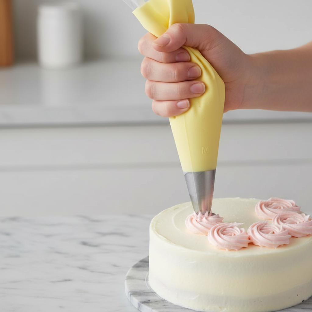 Décoration cake avec Poche à douille réutilisable taille M