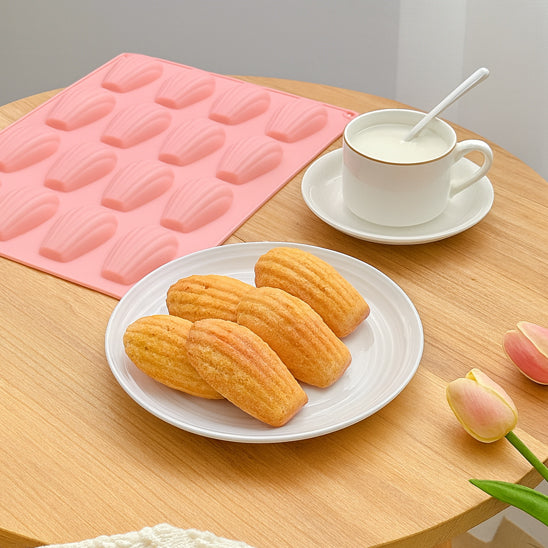 madeleine avec moule a madeleine rose