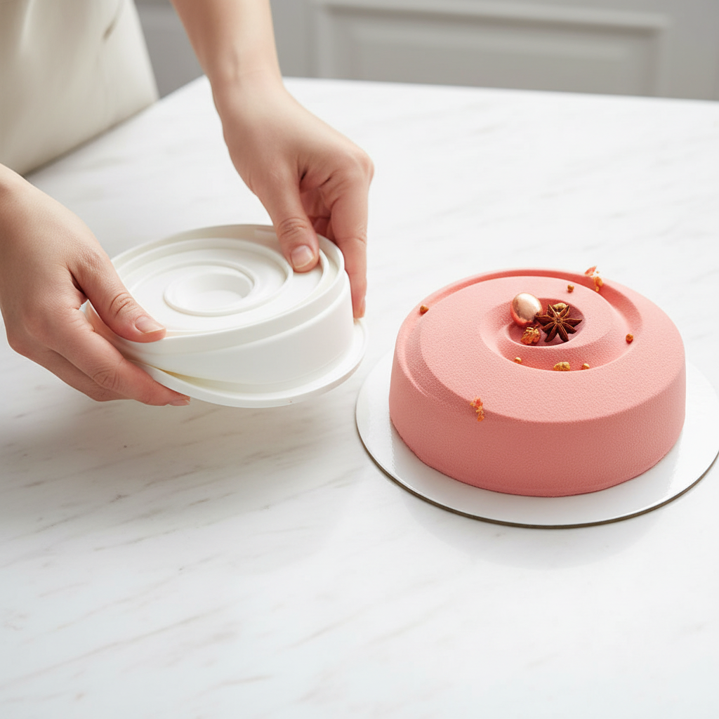 Démoulage facile moule à entremet silicone flexible antiadhésif