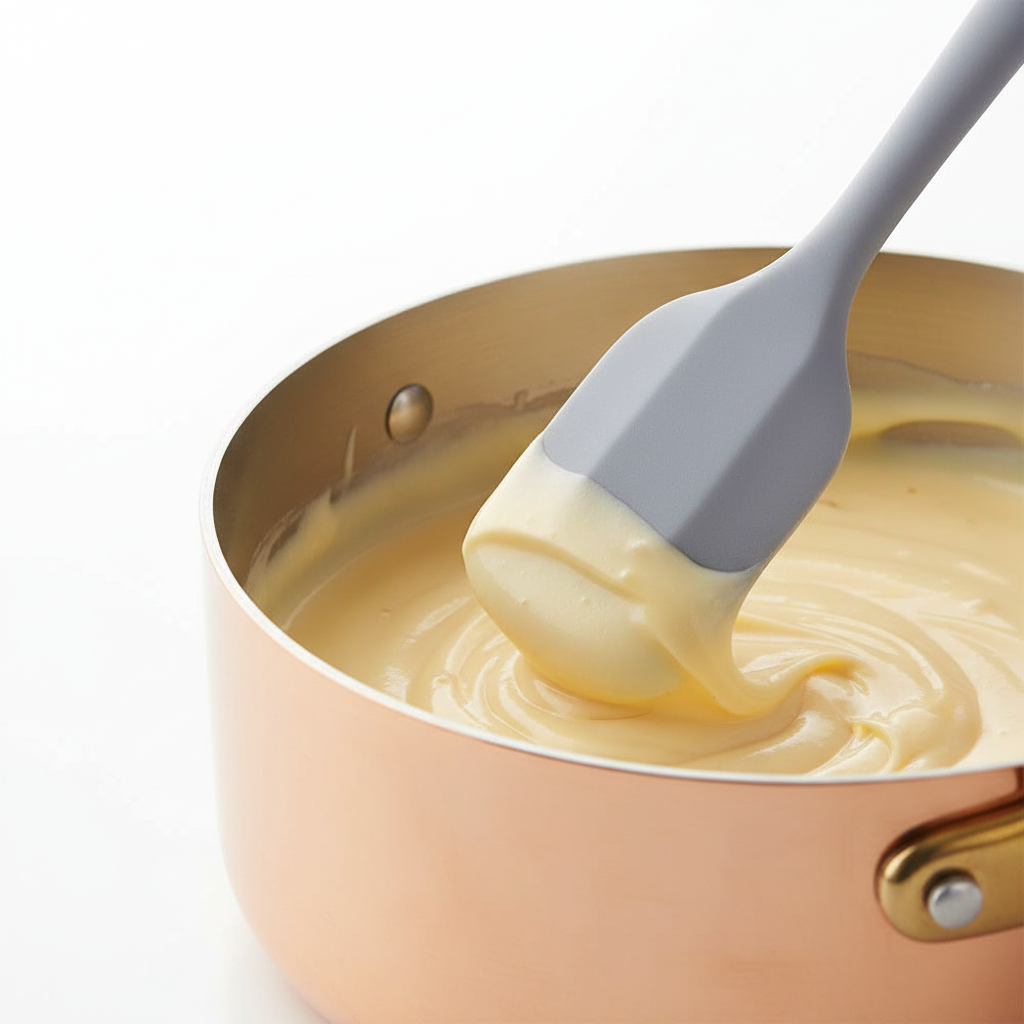 Une maryse cuisine grise pour préparation crème pâtissière