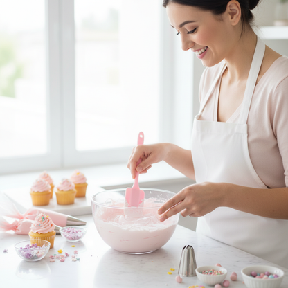Une maryse cuisine rose pour décoration cupcakes