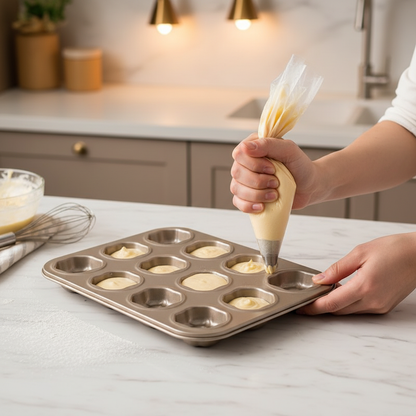 Remplissage Moule a gateau original 12 cavités dans cuisine