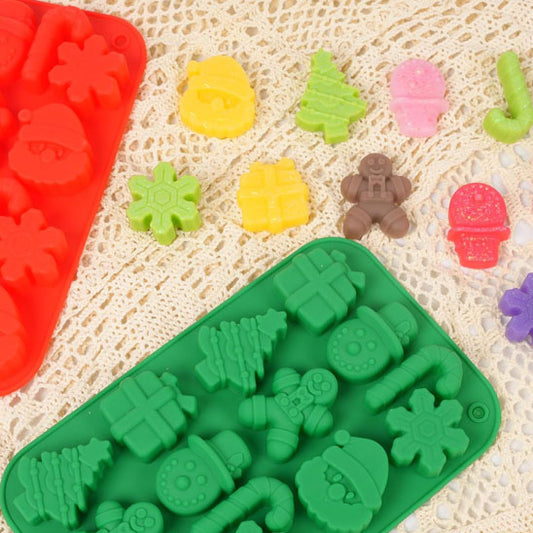 moule a gateau en silicone couleur vert rouge