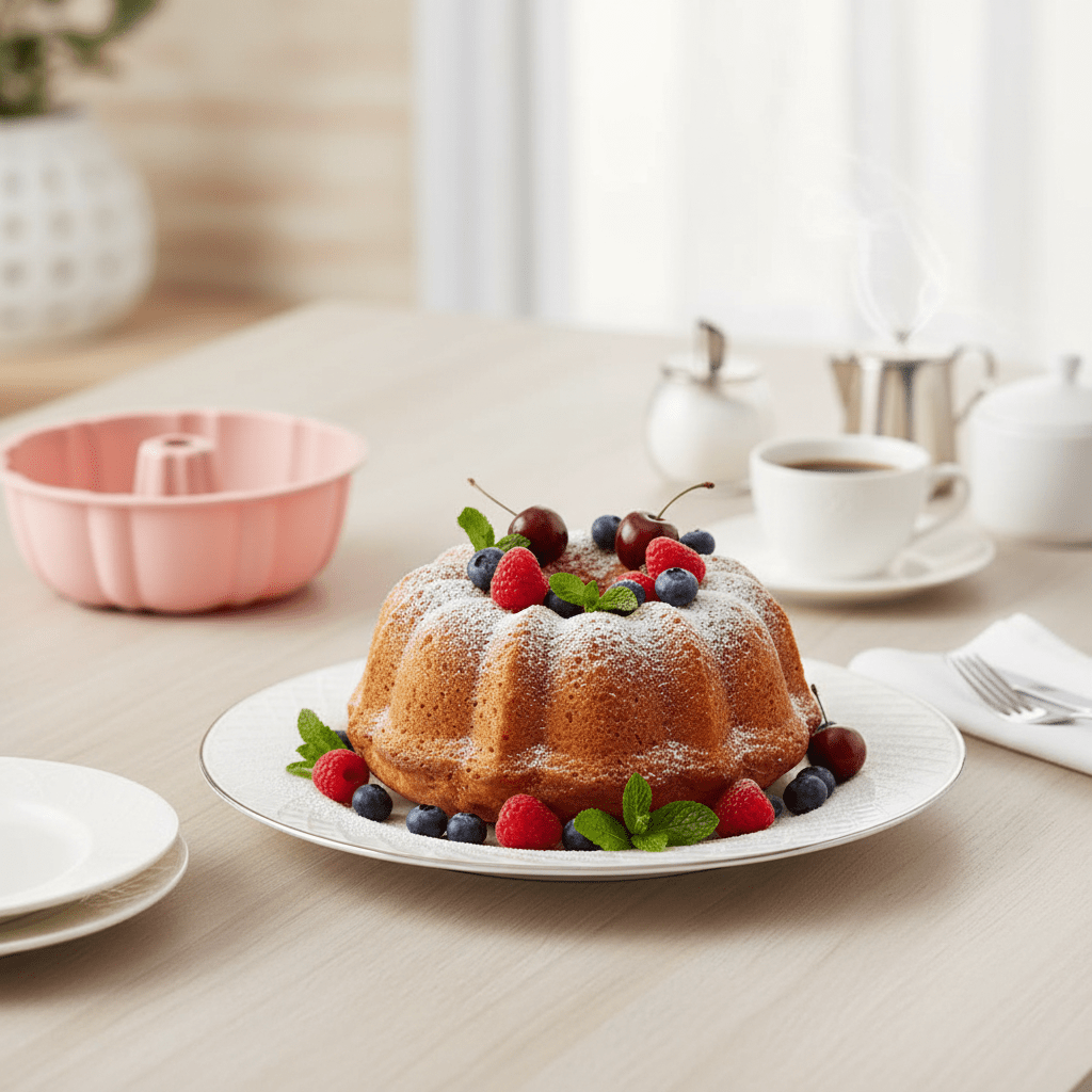 Moule à Kouglof - Lot 4 Moules Bundt Silicone 25 cm | QuatroKouglof™ - Mon Rayon Pâtisserie