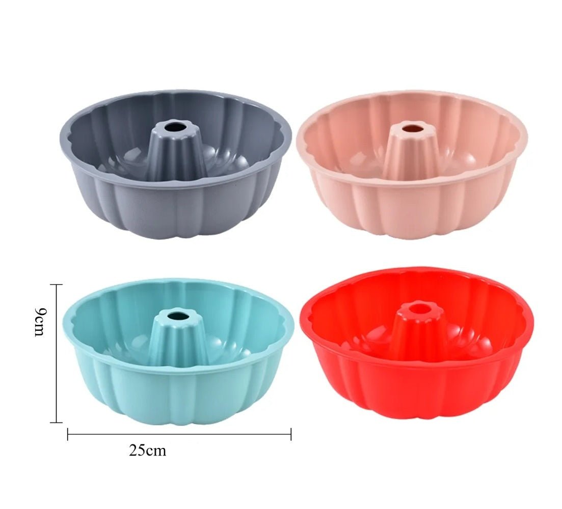 Moule à Kouglof - Lot 4 Moules Bundt Silicone 25 cm | QuatroKouglof™ - Mon Rayon Pâtisserie