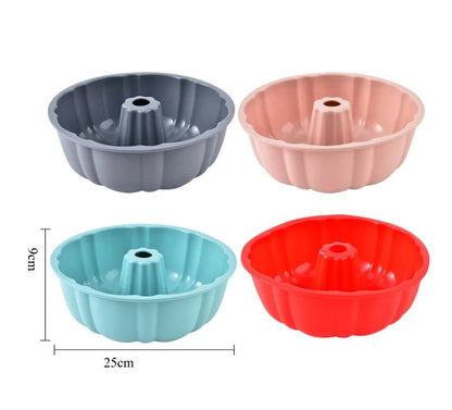 Moule à Kouglof - Lot 4 Moules Bundt Silicone 25 cm | QuatroKouglof™ - Mon Rayon Pâtisserie