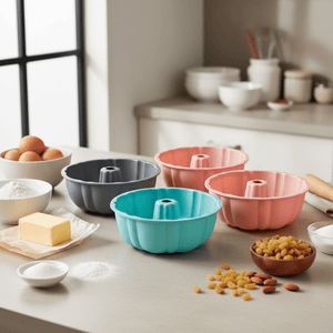 Moule à Kouglof - Lot 4 Moules Bundt Silicone 25 cm | QuatroKouglof™ - Mon Rayon Pâtisserie