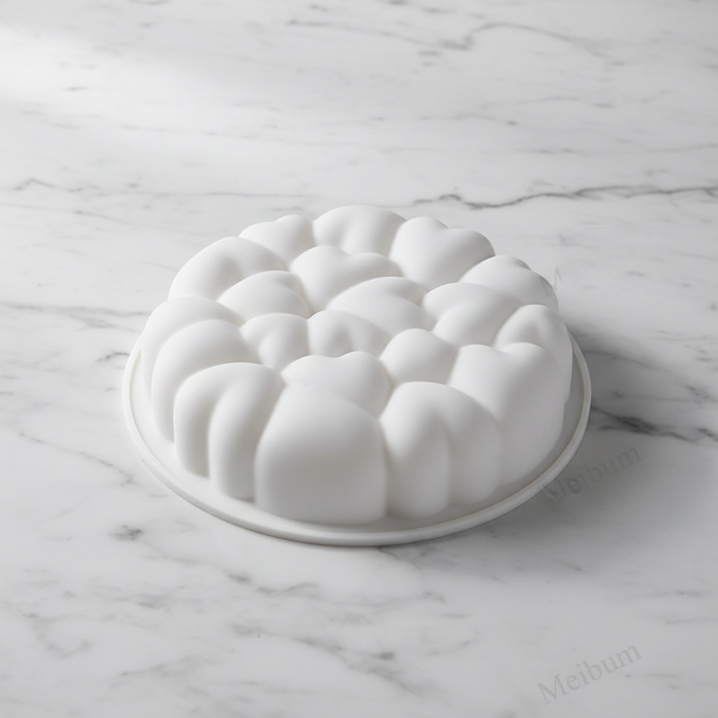 Moule a entremet sur table gris clair