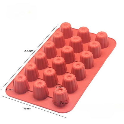 Moule en silicone rectangulaire - Cannelés 8/18 Cavités | Cannelé & Co™ - Mon Rayon Pâtisserie