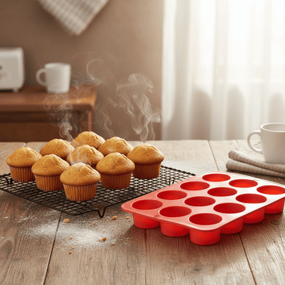 Moule en silicone rond - 8/12 Cavités Mini - Gâteaux | RondPro™ - Mon Rayon Pâtisserie