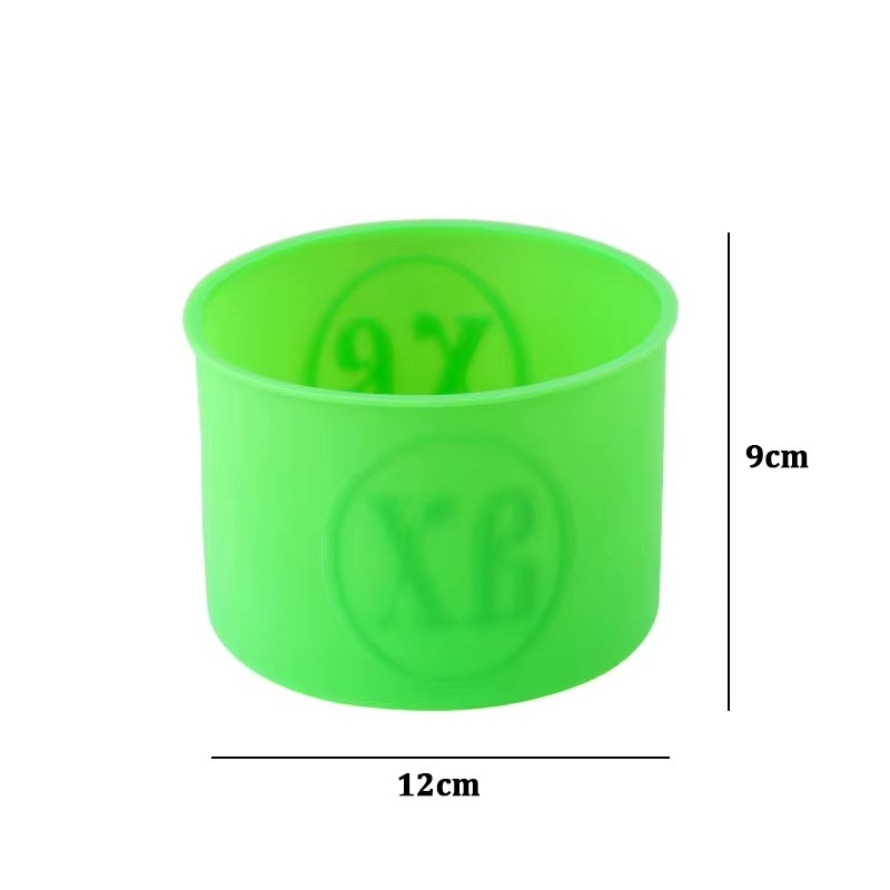 Moule en silicone rond vert moyen