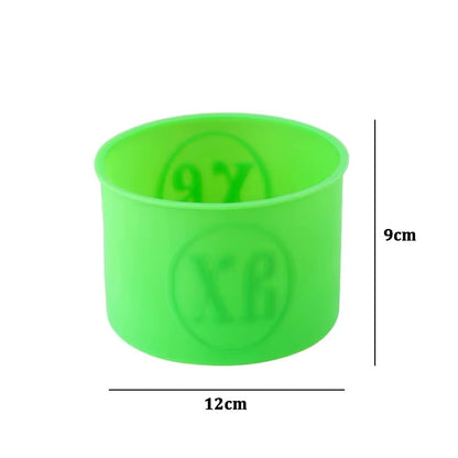 Moule en silicone rond vert moyen