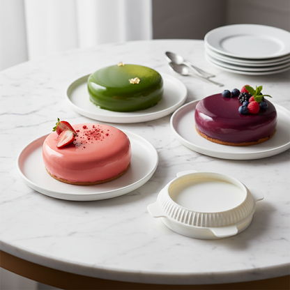 Moule silicone entremets utilisations multiples glaçages miroir lisses colorés