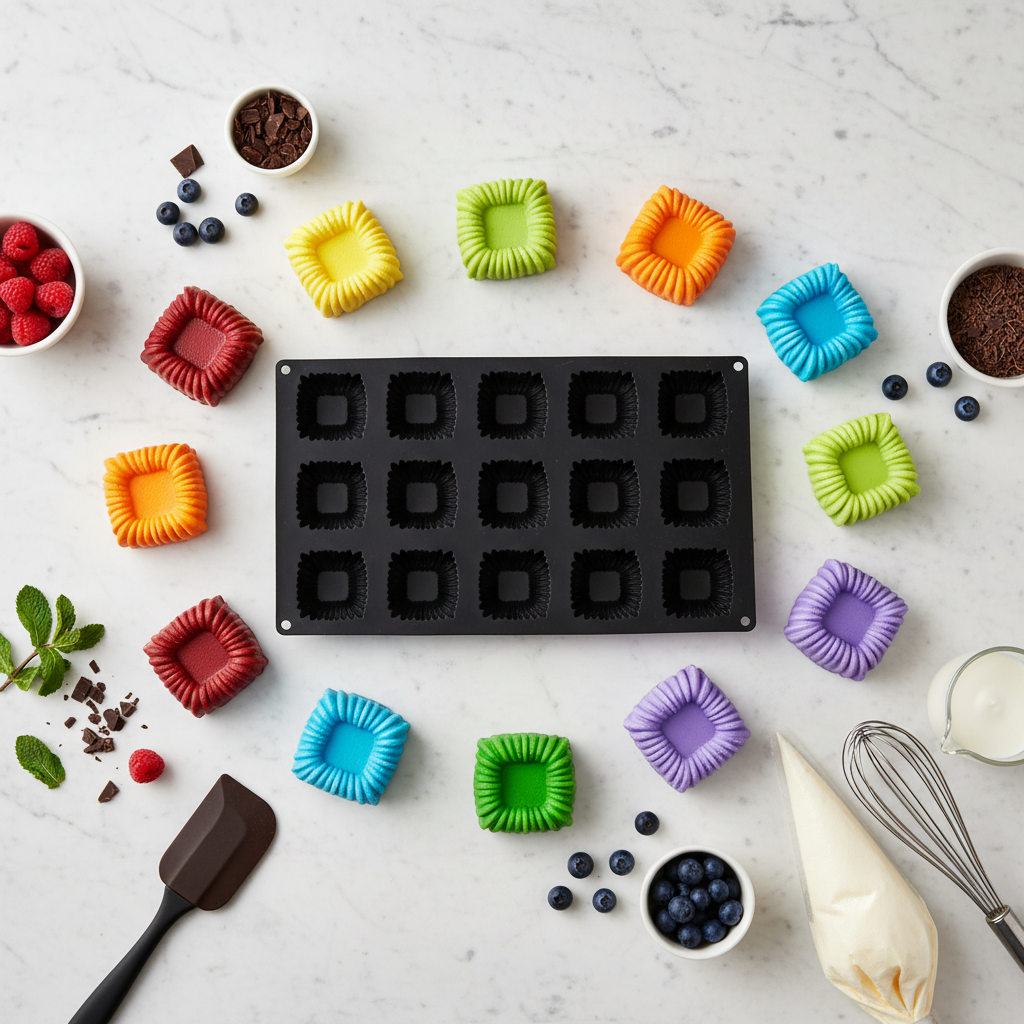 Moules entremets et entremet différents couleurs