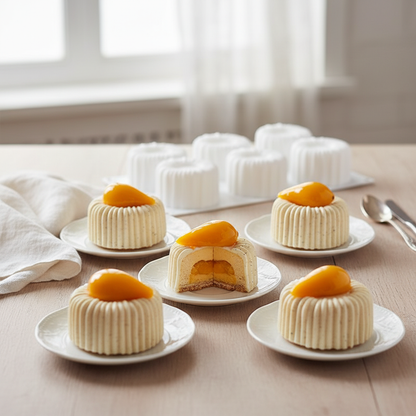 Moules entremets et entremet sur table invitée