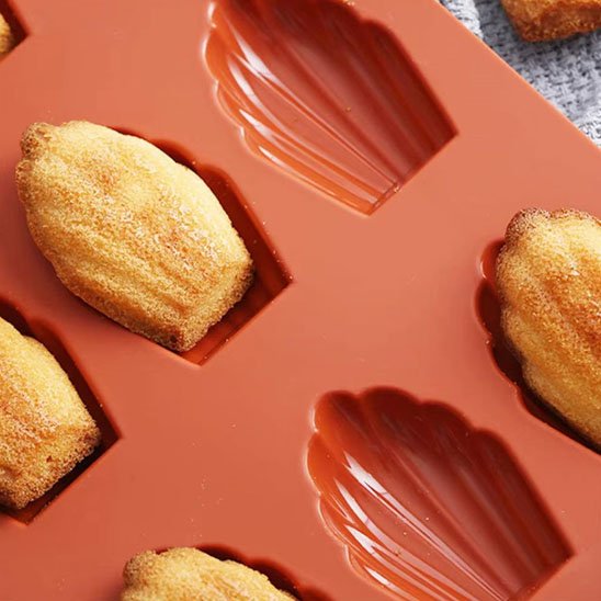 Moule à madeleine silicone antiadhésif - détail des cavités