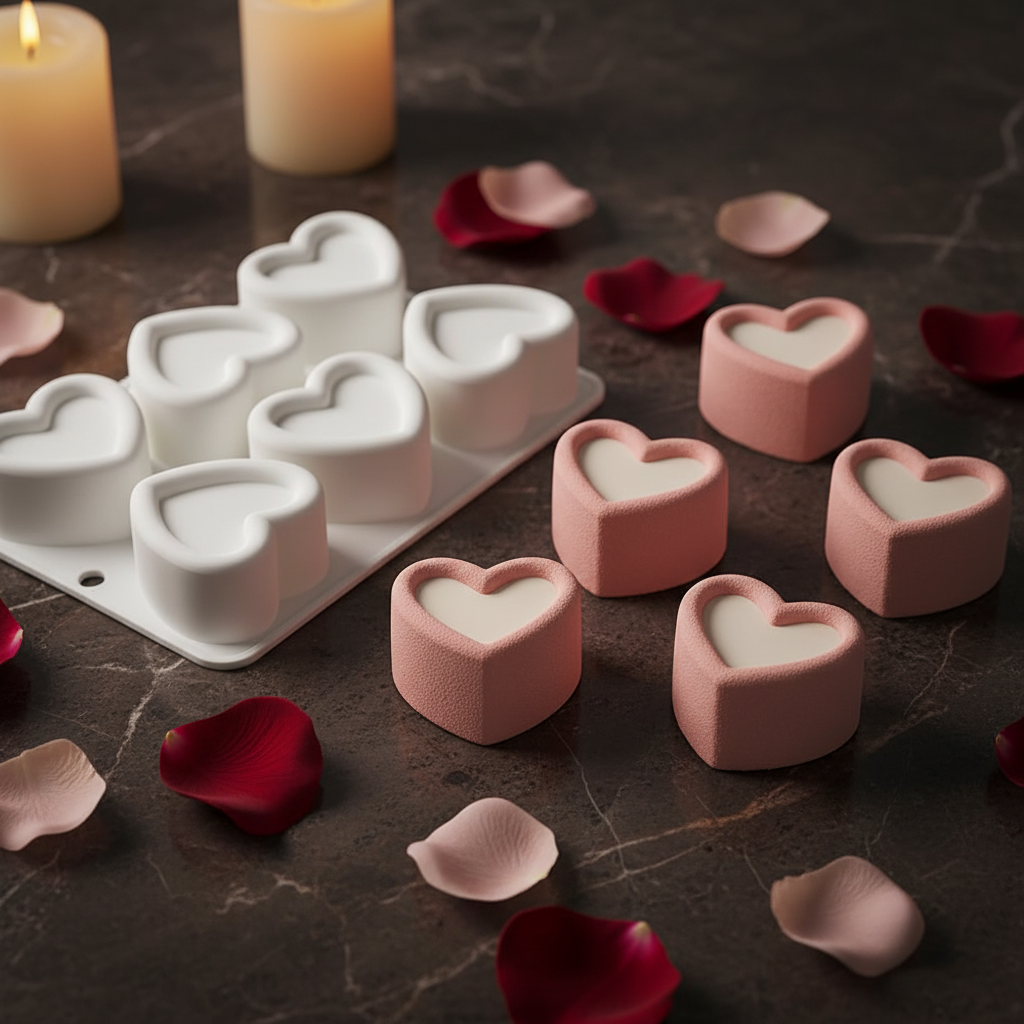 Bento cake moule et bento cake sur table marbre 