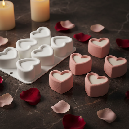 Bento cake moule et bento cake sur table marbre 